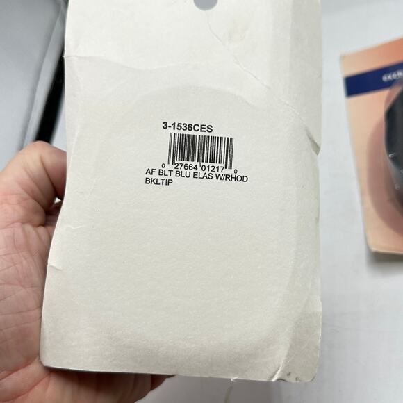 X2 AAFES AF Blue Belt W silver adjustable TP Buckle One Size NEW - Picture 4 of 4